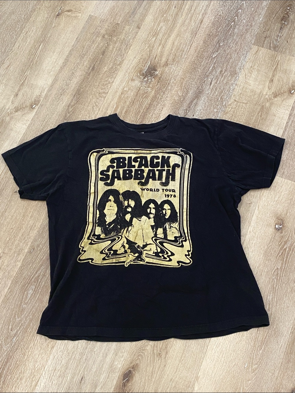 Black Sabbath World Tour 1978 Vintage Ozzy Osbourne Official Tee T-Shirt Sz L